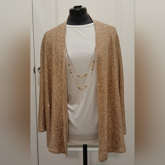 Alfred Dunner Sweaters - NWT Alfred Dunner Almond Sweater Shirt Necklace Set